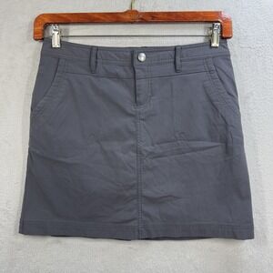Eddie Bauer Travex Skort Size 4 Outdoor Stretch Hiking Womens Gray Gorpcore